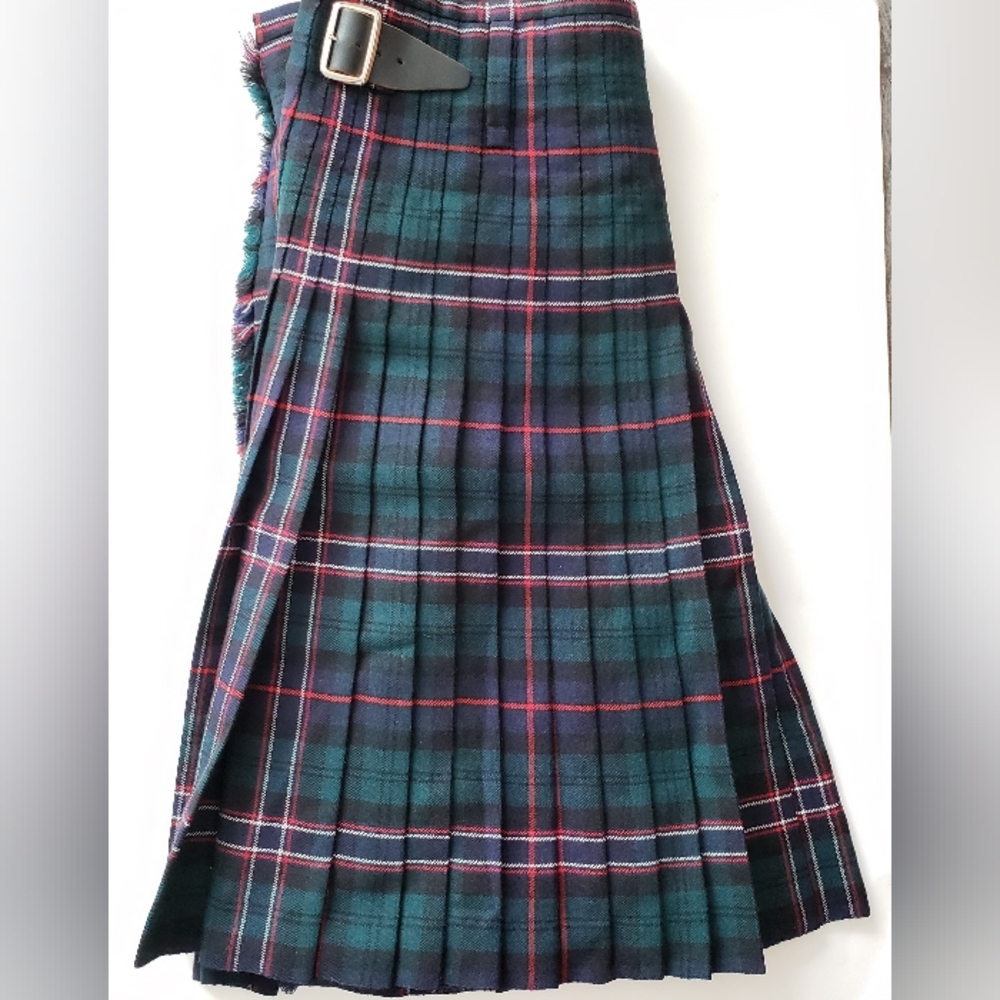 Scottish Kilt with Sett Pleating